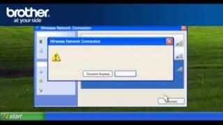 XP  Setup my Wireless Brother Printer with a router that uses security q7cxp [upl. by Idalina]