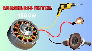 How to turn a BRUSHLESS MOTOR into a powerful 220V INVERTER [upl. by Cairns]