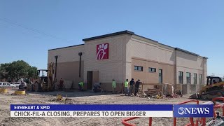 Everhart amp SPID ChickfilA closing on Thursday preparing to open in new spot [upl. by Etnovad]