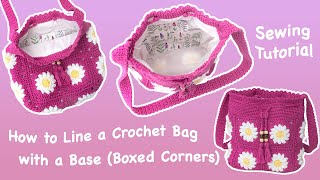 how to hand crochet a bag hand knit chunky yarn bag tutorial [upl. by Nadaba]