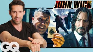 Martial Artist Scott Adkins Breaks Down John Wick Fight Scenes  GQ [upl. by Thorvald107]