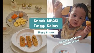 SNACK MPASI TINGGI KALORI STICK KENTANG UDANG I RESEP SNACK FINGER FOOD [upl. by Yerrot]