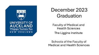 December Graduation  Faculty of Medical and Health Sciences  Ceremony 3 [upl. by Oiramrej]