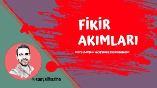 FİKİR AKIMLARI  OSMANLICILIK İSLAMCILIK TÜRKÇÜLÜK BATICILIK [upl. by Liborio]