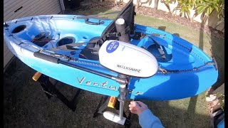 Watersnake T24 installreview for my budget kayak [upl. by Ennalorac]