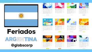 Festivos en Argentina 2022  Calendario  Salario Laboral [upl. by Ahsele491]