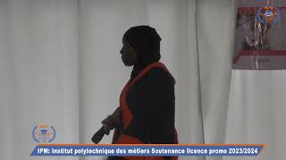 Institut polytechnique des métiers Soutenance licence promo 2023 [upl. by Lawtun]