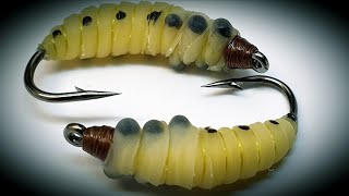 Wax WormFly Tying Wax Worm [upl. by Kalindi206]