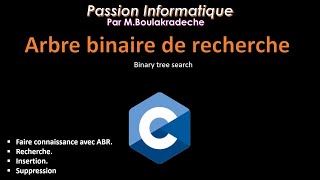 arbre binaire recherche [upl. by Aloisius]