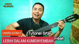 Chord Gitar LEBIH DALAM KUMENYEMBAH  Tutorial Kunci Gitar Lagu Rohani Kutinggikan Engkau Tuhan [upl. by Tyson]