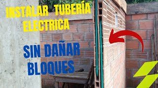 Como colocar tubería electrica en una casa [upl. by Assirram710]