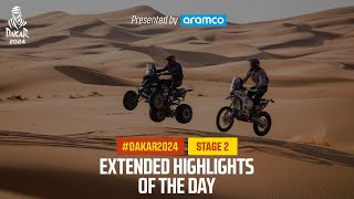 Extended highlights  Stage 2  Dakar2024  W2RC [upl. by Ebert]