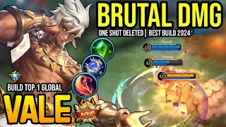 VALE BEST BUILD 2024  BUILD TOP GLOBAL VALE GAMEPLAY  MOBILE LEGENDS✓ [upl. by Sanson]