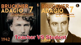 Teacher Furtwängler VS Student Celibidache Bruckner Symphony No 7 Adagio [upl. by Kehr]