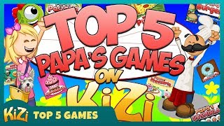 Kizi Games → Top 5 Papas Games [upl. by Nogam]