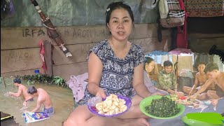 Suasana Kehidupan SUKU Dayak Di pedalaman HUTAN KALIMANTAN Bangun Pagi Langsung Masak dan Makan [upl. by Hillman]