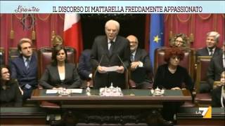 Il discorso di Mattarella freddamente appassionato [upl. by Asiret]