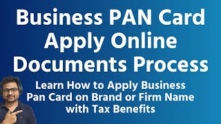 Business PAN Card Apply Online  Business PAN Card Kaise Banaye Documents Online Process Benefits [upl. by Navnod]