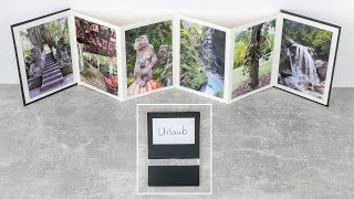 Fotoalbum im Leporello Stil basteln  DIY Geschenkidee  Foto Leporello selber machen [upl. by Penelopa553]