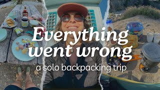 When everything went wrong  A solo backpacking trip [upl. by Llig172]