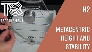 Metacentric Height amp Stability Experiment H2  Fluid Mechanics  TecQuipment [upl. by Irahk911]