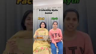 5 INFERTILITY MYTH BUSTED fertility fertilitymyths infertility pregnancy [upl. by Enilemme]