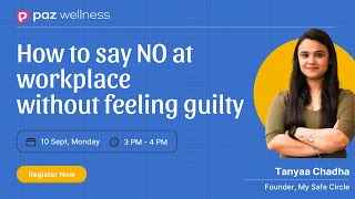 Learn how to say no at your workplace without feeling guilty [upl. by Sixel]