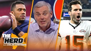 Joe Flaccos Browns a viable AFC championship team Talks future for Russell Wilson  NFL  THE HERD [upl. by Sill]