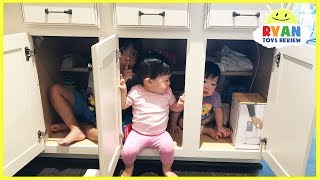 Kid plays Hide N Seek with twins baby sisters [upl. by Issi]