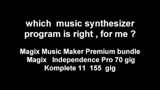 Magix Music Maker bundle  Independence Pro 70 gig [upl. by Fiske422]