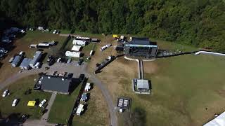 Blue Ridge Rock Festival 2023 Friday morning aerial view After the storm [upl. by Landing179]