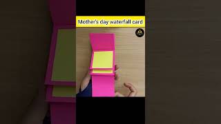 DIY mothers day waterfall card subscribe diy art craft viralvideo 5MinuteCraftsYouTube [upl. by Daly]