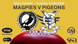 2024 R13 Magpies v Pigeons [upl. by Hansiain]