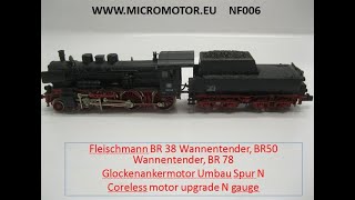 NF006 Fleischmann BR 38 W BR50 W BR 78 SNCF 232 [upl. by Winnick482]