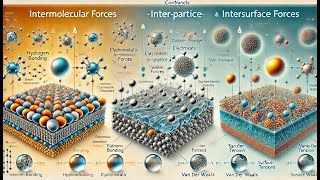 Различия между межмолекулярными межчастичными и межповерхностными силами [upl. by Allimac]