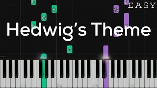 Hedwig’s Theme  Harry Potter  EASY Piano Tutorial Arr by Dan Coates [upl. by Kovar]