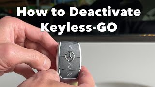 Mercedes  How to Deactivate KeylessGO [upl. by Anialeh481]