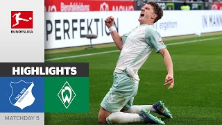 MADNESS 7Goal Spectacle  TSG Hoffenheim  SV Werder Bremen 34  Highlights  MD5 Bundesliga [upl. by Kong991]