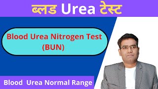 What is Urea Blood Test in Hindi  Normal Range amp High Value Explained  Kidney Test [upl. by Raleigh]