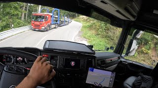 Scania 660S V8 Black Forest POV [upl. by Eidua599]