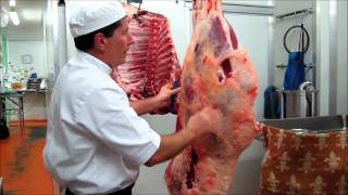 Part 1  How to bone a hind quarter of beef demonstration by Master Butcher Michael Cross [upl. by Eentrok]