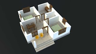 Small house design with floor plan [upl. by Deden]