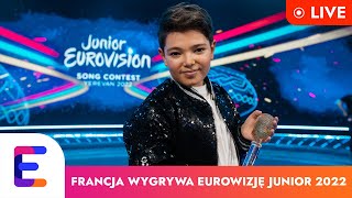 FRANCJA 🇫🇷 wygrywa Eurowizję Junior 2022  LIVE PO WYNIKACH NA GORĄCO [upl. by Danais43]