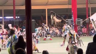 Mens Grass Dance Onion Lake Pow wow July 16 2023 [upl. by Yetsirhc]