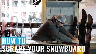 How To Scrape Your Snowboard [upl. by Airalav]