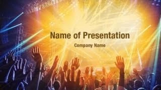 Rock Concert PowerPoint Video Template Backgrounds  DigitalOfficePro 01212V [upl. by Halehs254]