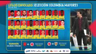 Convocados seleccion Colombia y nueva camiseta [upl. by Einalam]