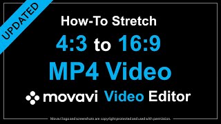 How to Stretch 4x3 Aspect Ratio Video in Movavi Video Editor  Updated [upl. by Solenne]