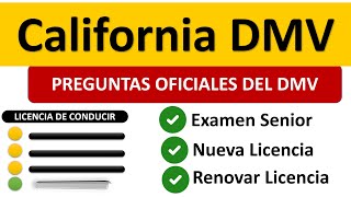 EXAMEN TEÓRICO ACTUAL DE California 2023 para LICENCIA DE CONDUCIR PREGUNTAS OFICIALES DEL DMV [upl. by Abbey]