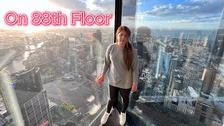 Melbourne Skydeck  Eureka Tower quotThe Edgequot  Australia [upl. by Aima]